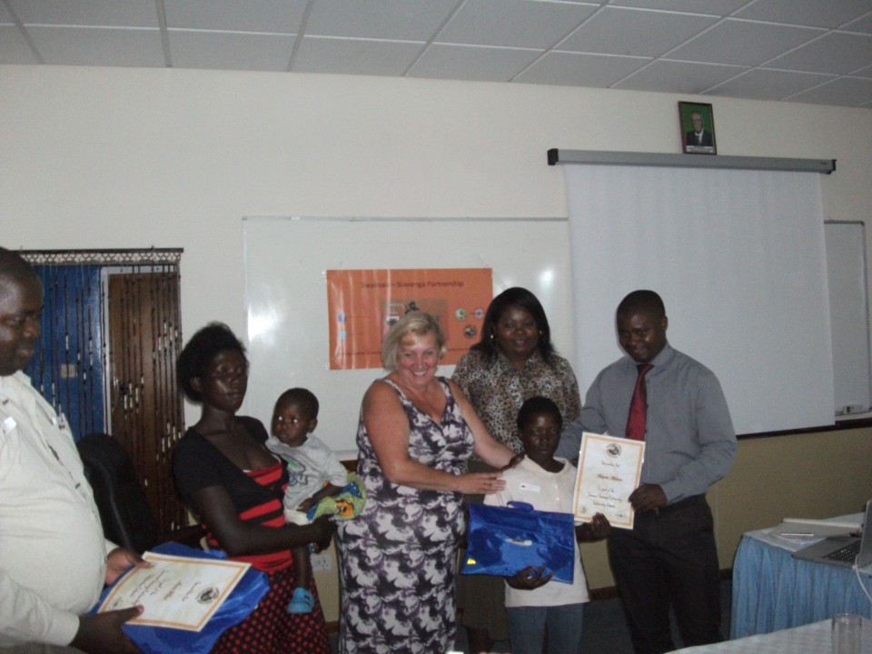 Presenting Mutinta With Her Scholarship Pack
